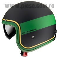 Casca open face MT Le Mans 2 SV Tant C9 negru/auriu mat (ochelari soare integrati)